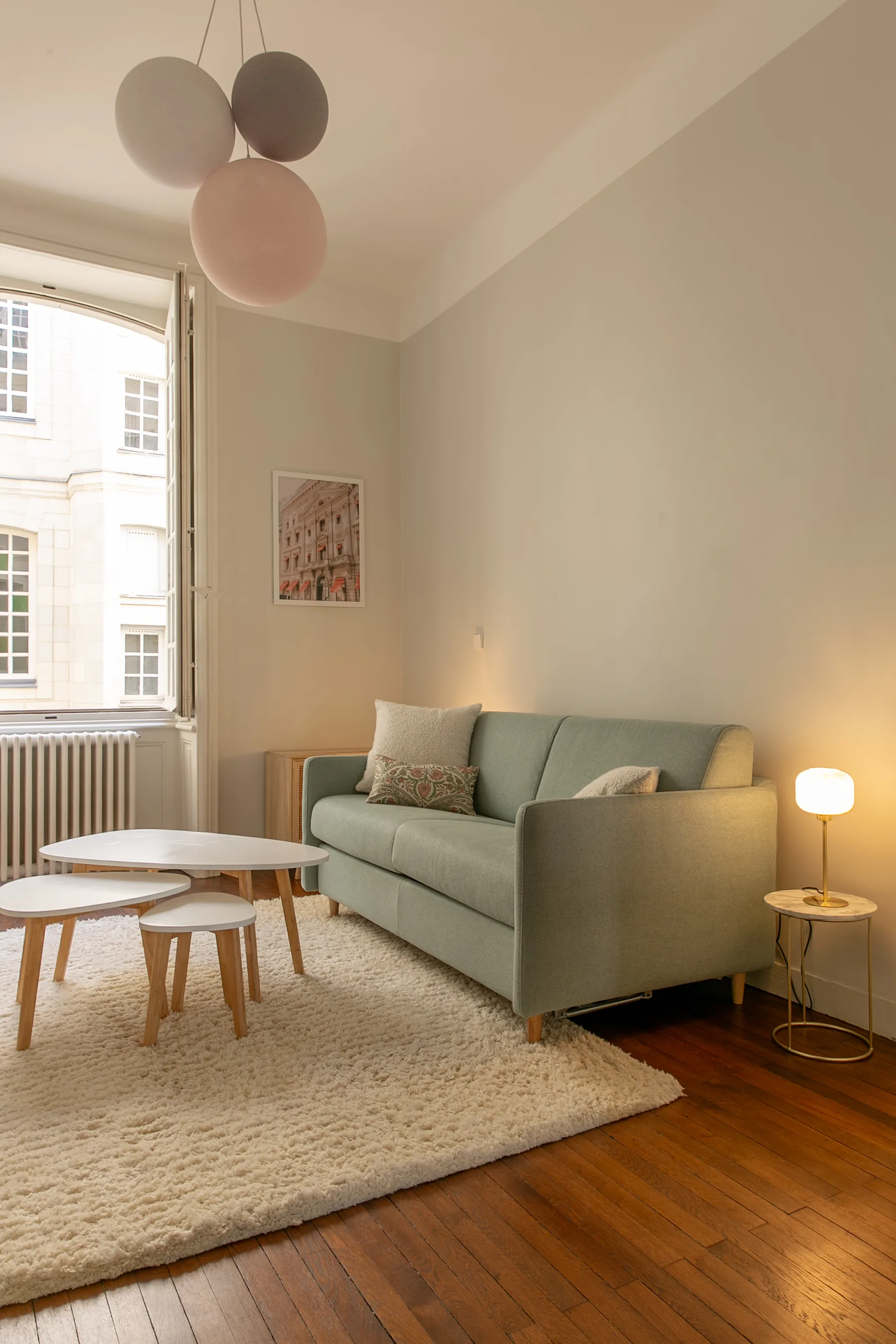 Petit salon transformable en espace nuit