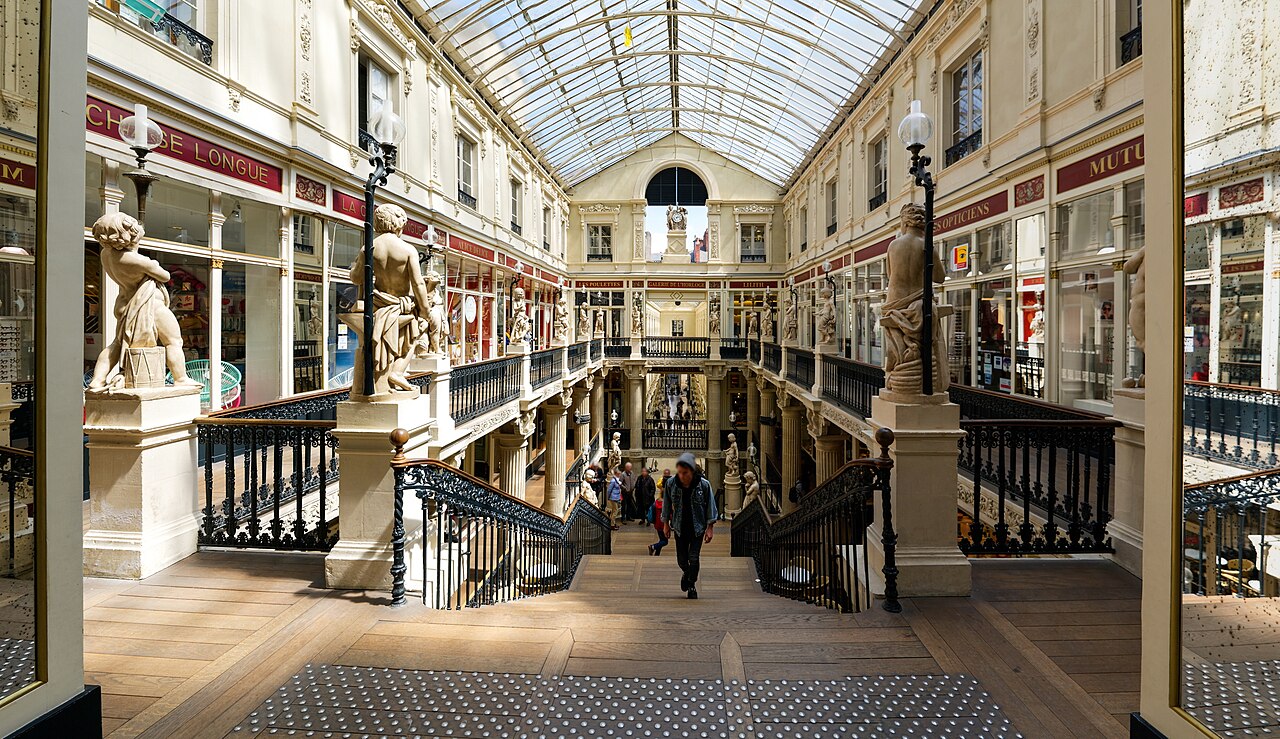 The monumental staircase of Passage Pommeraye in Nantes